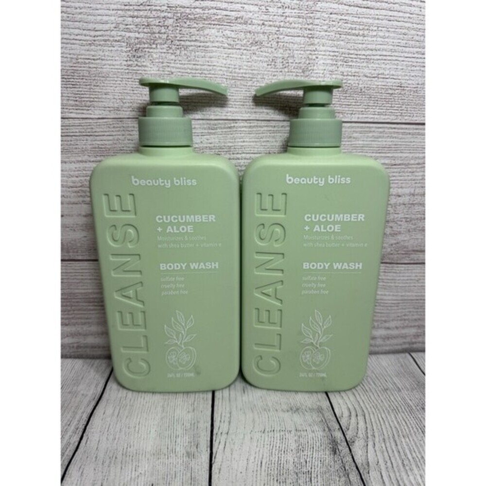 beauty bliss Cleanse Cucumber Aloe Body Wash 24 fl oz Sulfate-Free Cruelty-Free